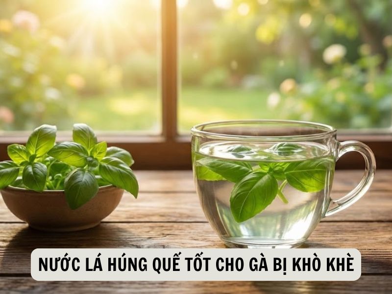Nước Lá Húng Quế Tốt Cho Gà Bị Khò Khè
